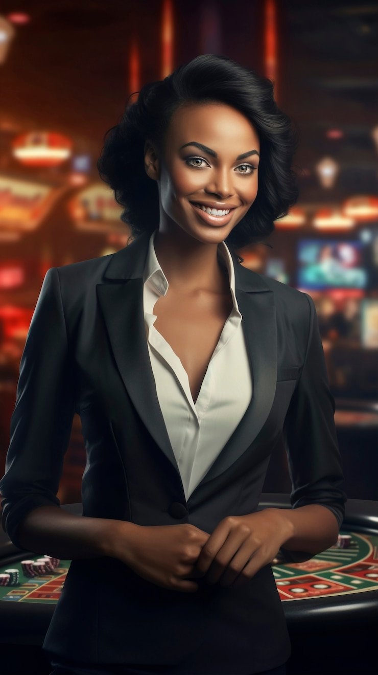 Tampilan meja Three Card Poker di aplikasi mobile temposlot dengan kartu dealer dan pemain